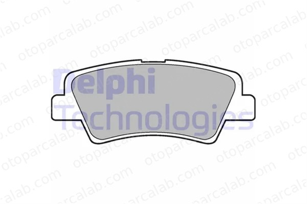 DELPHI LP2295 Fren Disk Balata Arka HYUNDAI i30 i30 Station wagon 583021RA30 583021WA35