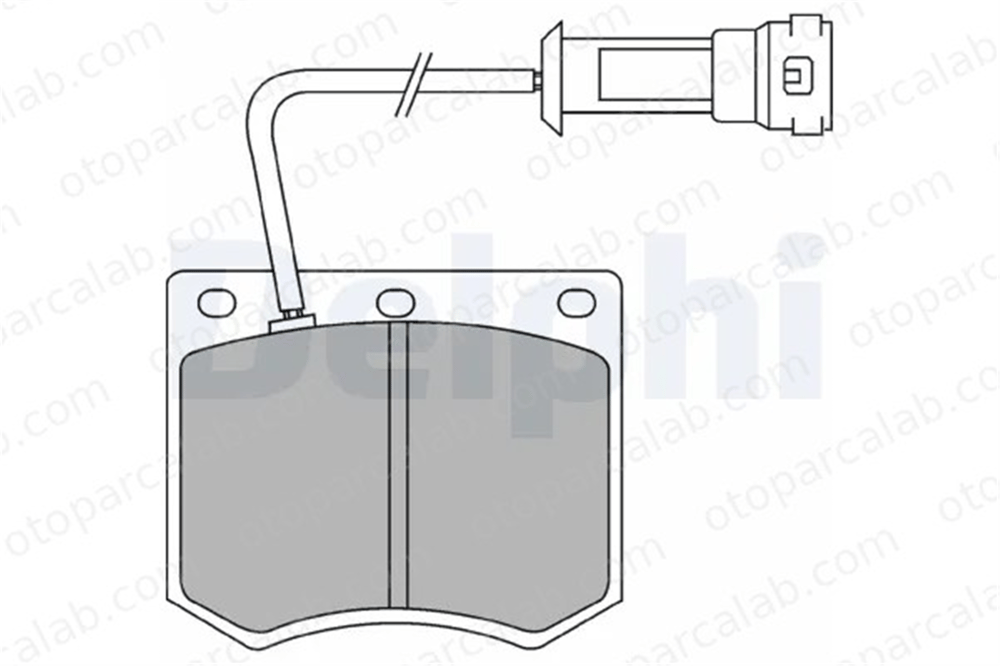 DELPHI LP241 Fren Disk Balata Ön FORD TAUNUS GRANADA Turnier 1565491 1591096
