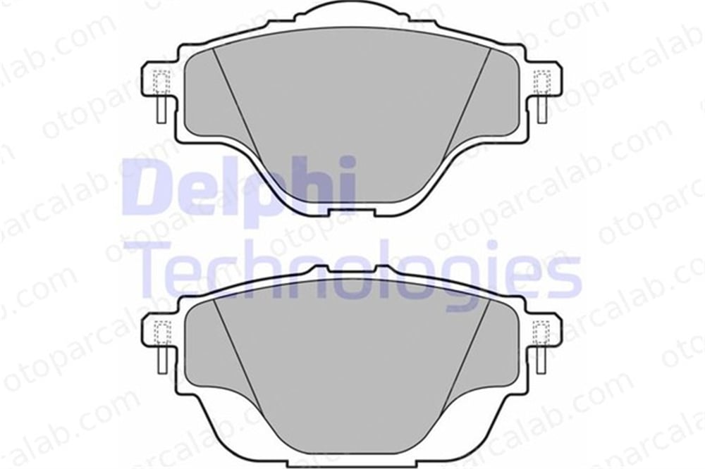 DELPHI LP2509 Fren Disk Balata Arka PEUGEOT 308 II 308 SW II 1609000980 1619791280