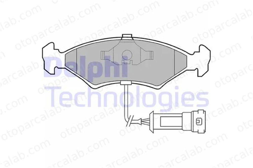 DELPHI LP255 Fren Disk Balata Ön FORD SIERRA II SIERRA II Turnier 1595524 1613128