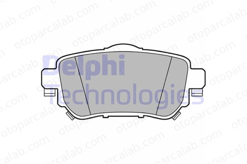 DELPHI LP3145 Fren Disk Balata Arka NISSAN X-TRAIL III RENAULT KADJAR D40604EA0A D40604CA0A