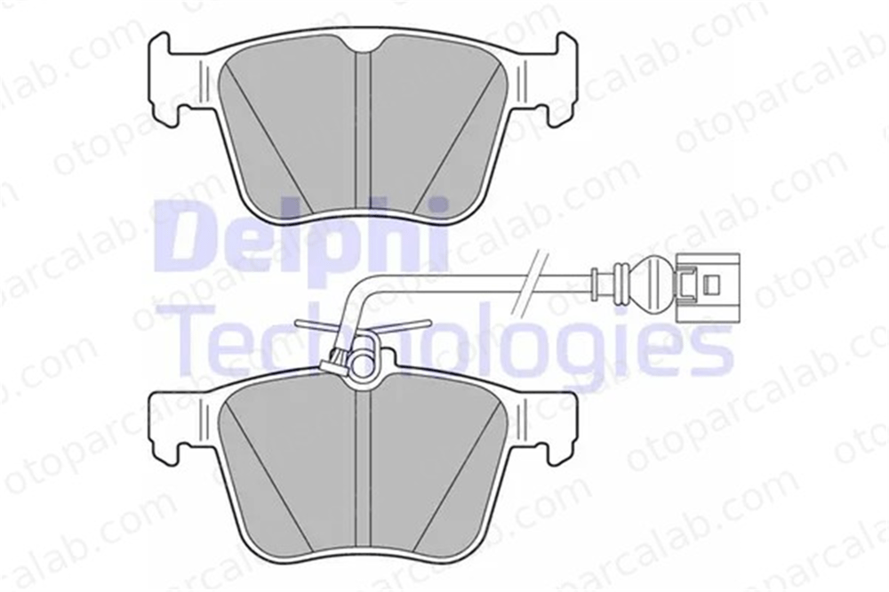 DELPHI LP3267 Fren Disk Balata Arka AUDI A3 Sportback A3 Limousine 8V0698451C 8V0698451E