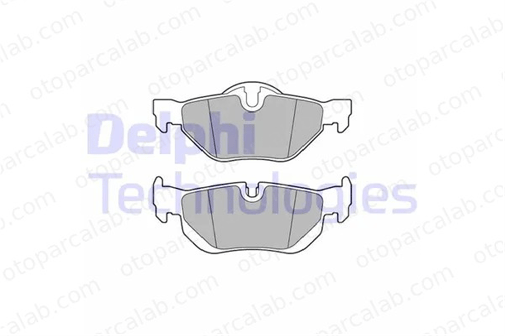 DELPHI LP3618 Fren Disk Balata Arka BMW 1 3 34216774692 34121288891