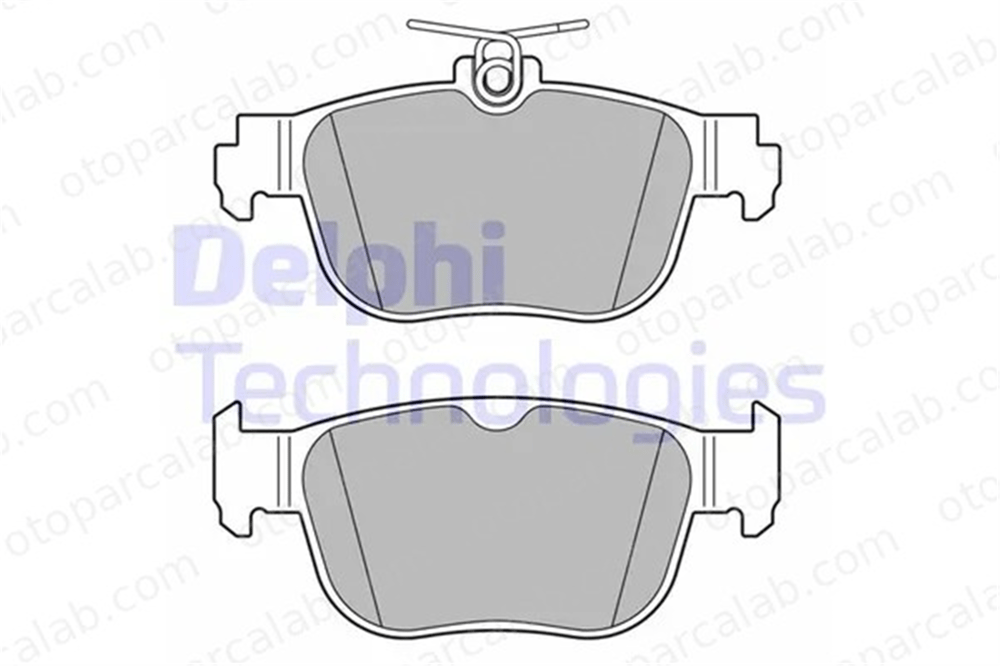 DELPHI LP3674 Fren Disk Balata Arka SKODA OCTAVIA IV Combi SEAT LEON 5WA698451K 5WA698451