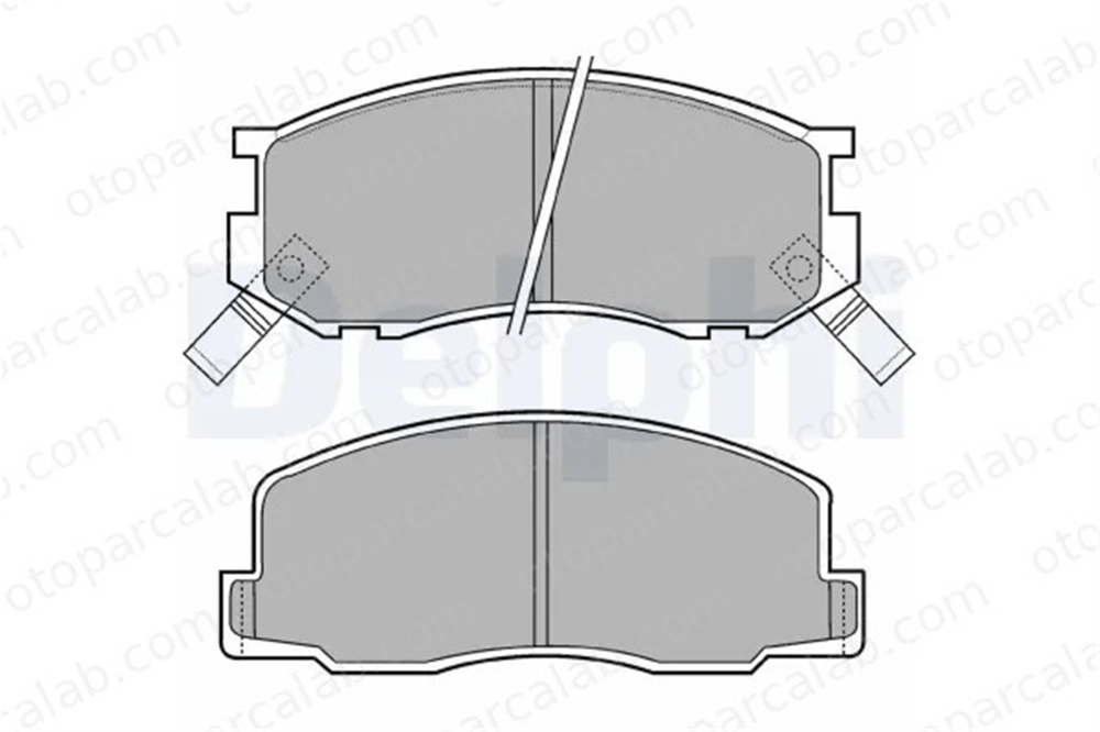 DELPHI LP409 Fren Disk Balata Ön TOYOTA LITEACE Panelvan/Van LITEACE Minibüs/Otobüs 446527010 04465-27010