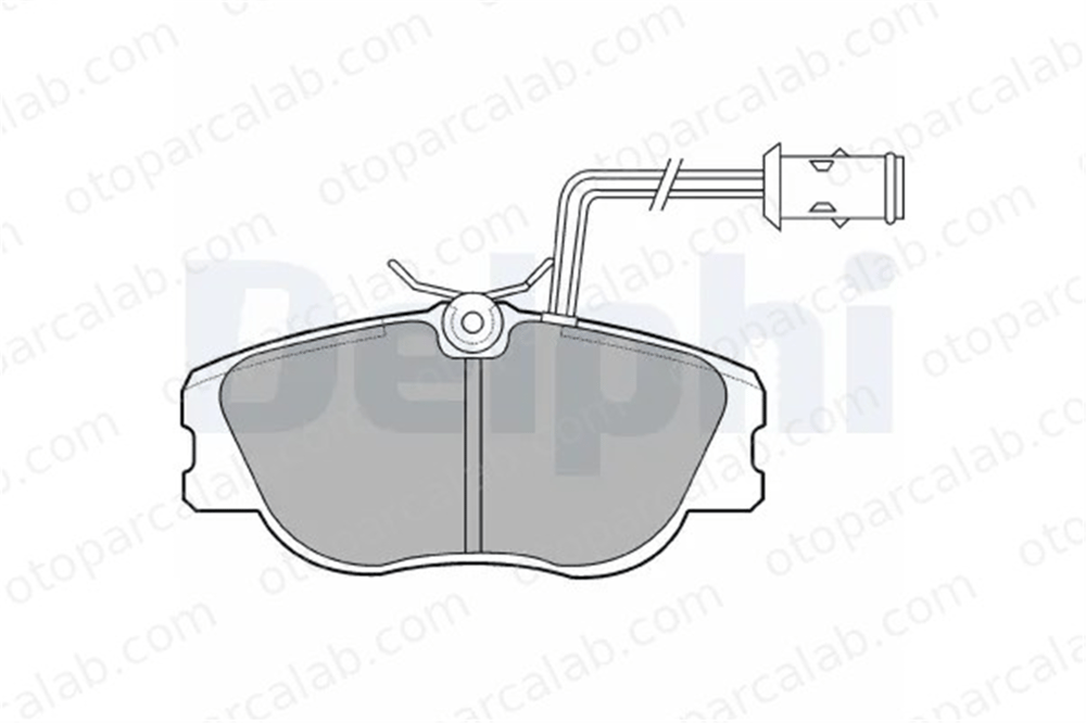 DELPHI LP598 Fren Disk Balata Ön ALFA ROMEO 164 LANCIA THEMA 60760106 9944329