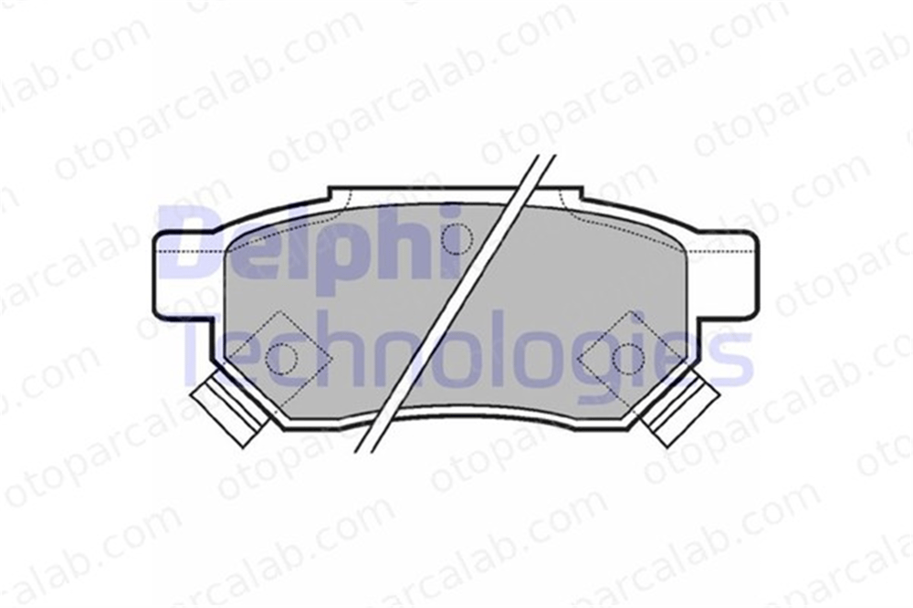 DELPHI LP625 Fren Disk Balata Arka ROVER 200 II Hatchback 400 II 6022SP8000 06022-SP8-000