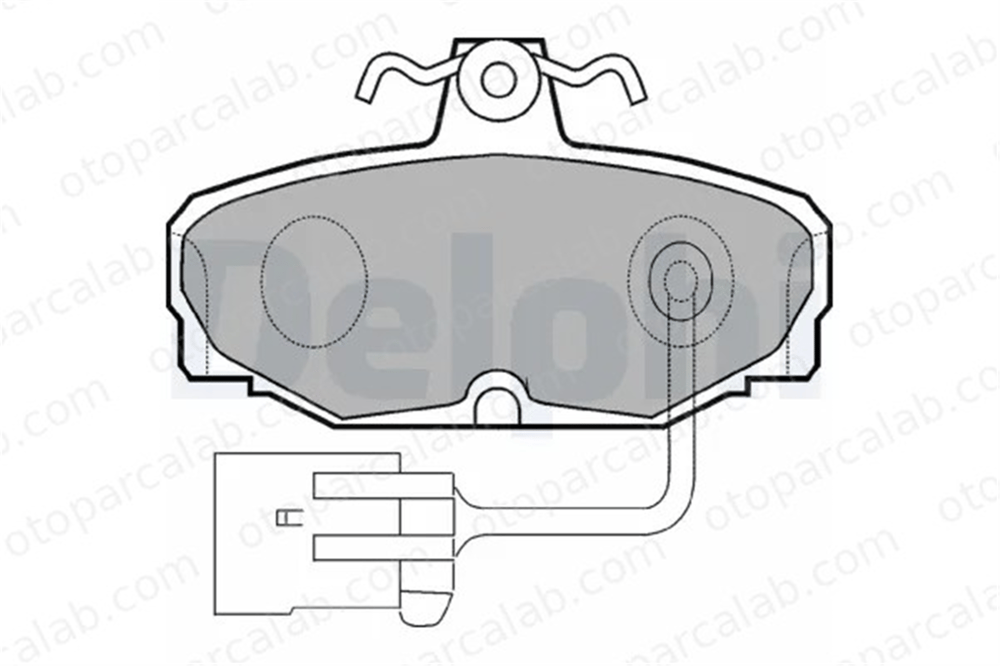 DELPHI LP868 Fren Disk Balata Arka FORD SCORPIO I SCORPIO I Sedan 1666624 6485895