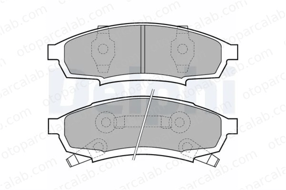 DELPHI LP895 Fren Disk Balata Ön CHEVROLET LUMINA Sedan BUICK REGAL 12510014 12370008