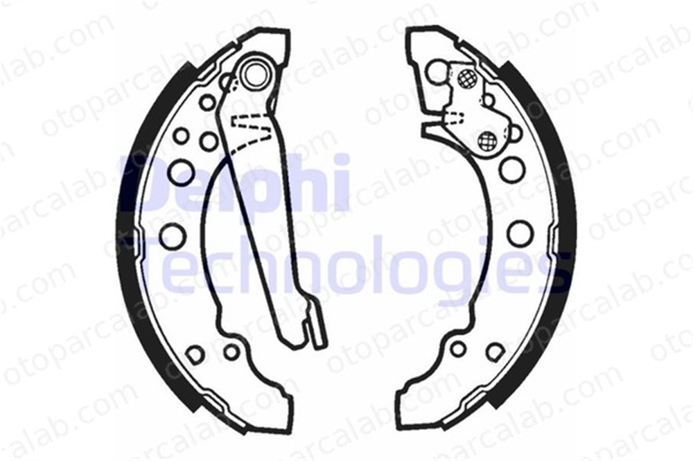 DELPHI LS1276 Fren Pabuçlu Balata Arka VW GOLF II SCIROCCO 171609525A 171609526A