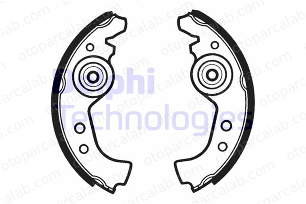 DELPHI LS1290 Fren Pabuçlu Balata Arka FIAT UNO RITMO 5880891 5881040
