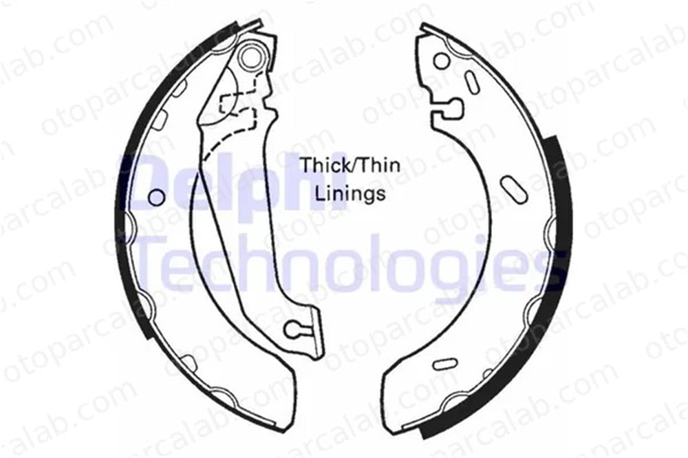 DELPHI LS1617 Fren Pabuçlu Balata Arka FORD ESCORT V ESCORT V Turnier 1473059 5027752