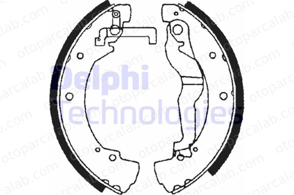 DELPHI LS1656 Fren Pabuçlu Balata Arka VW TRANSPORTER T4 Platform şasi TRANSPORTER T4 Minibüs/Otobüs 701698525A 701609531