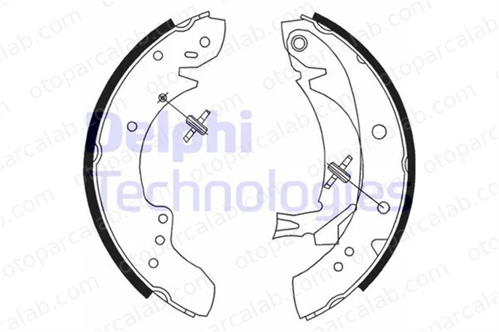 DELPHI LS1712 Fren Pabuçlu Balata Arka FIAT DUCATO Panelvan/Van DUCATO Platform şasi 4241H4 4251H4