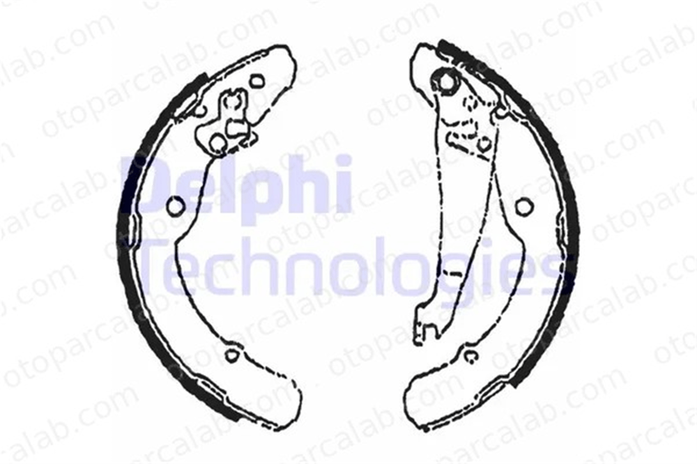 DELPHI LS1784 Fren Pabuçlu Balata Arka SKODA OCTAVIA I OCTAVIA I Combi 1J0698525 1J0698525A