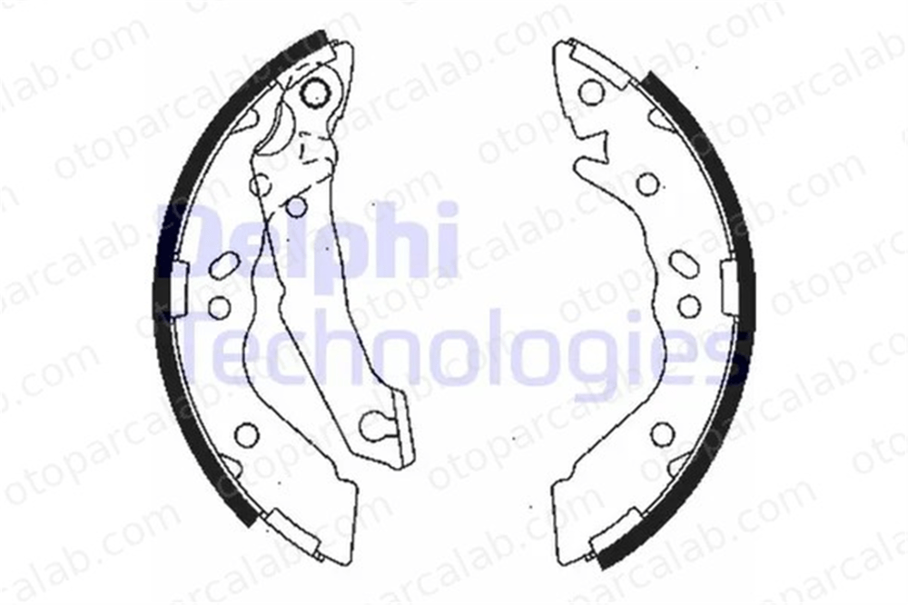 DELPHI LS1836 Fren Pabuçlu Balata Arka HYUNDAI ACCENT I ACCENT Sedan 5830522A01