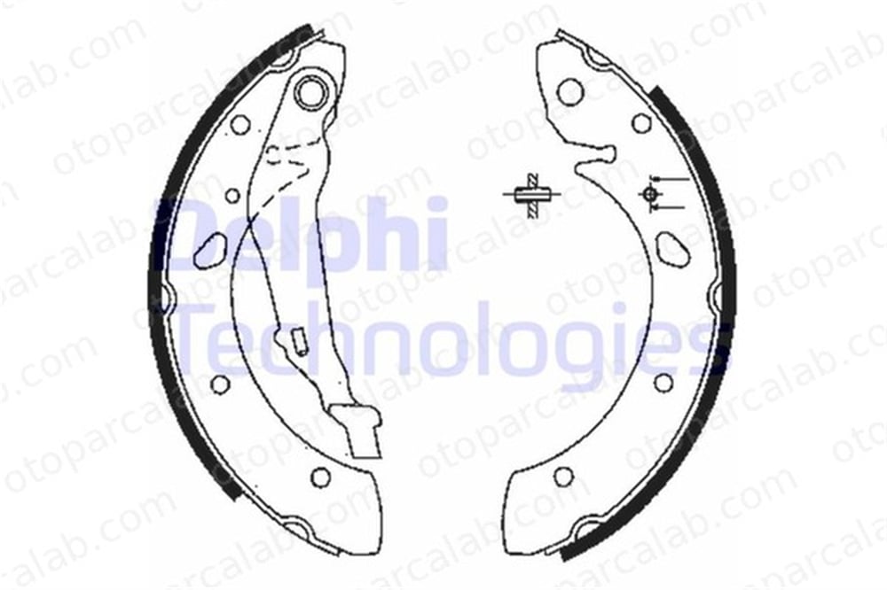 DELPHI LS1843 Fren Pabuçlu Balata Arka TOYOTA AVENSIS AVENSIS Liftback 449505020 04495-05020