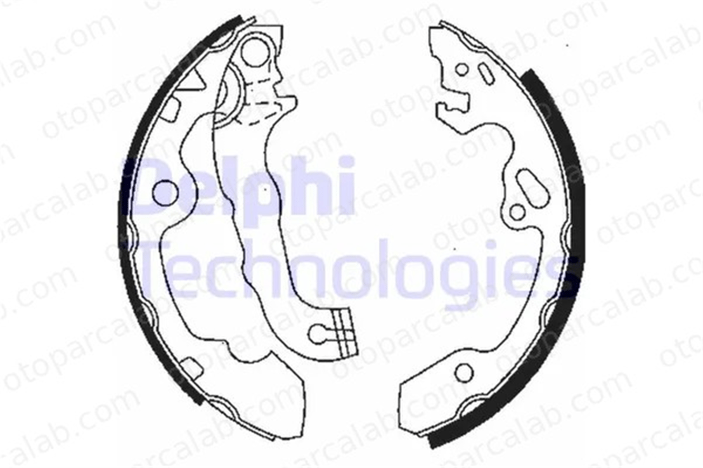 DELPHI LS1850 Fren Pabuçlu Balata Arka FORD FOCUS I FOCUS I Turnier 1075549 1087597