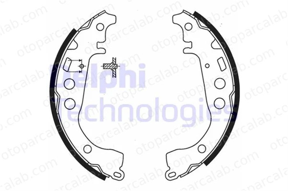 DELPHI LS1854 Fren Pabuçlu Balata Arka TOYOTA YARIS VERSO IQ 44950D070 449547010