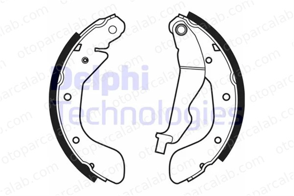 DELPHI LS1969 Fren Pabuçlu Balata Arka CHEVROLET AVEO / KALOS Hatchback AVEO / KALOS Sedan 93740251 42785997