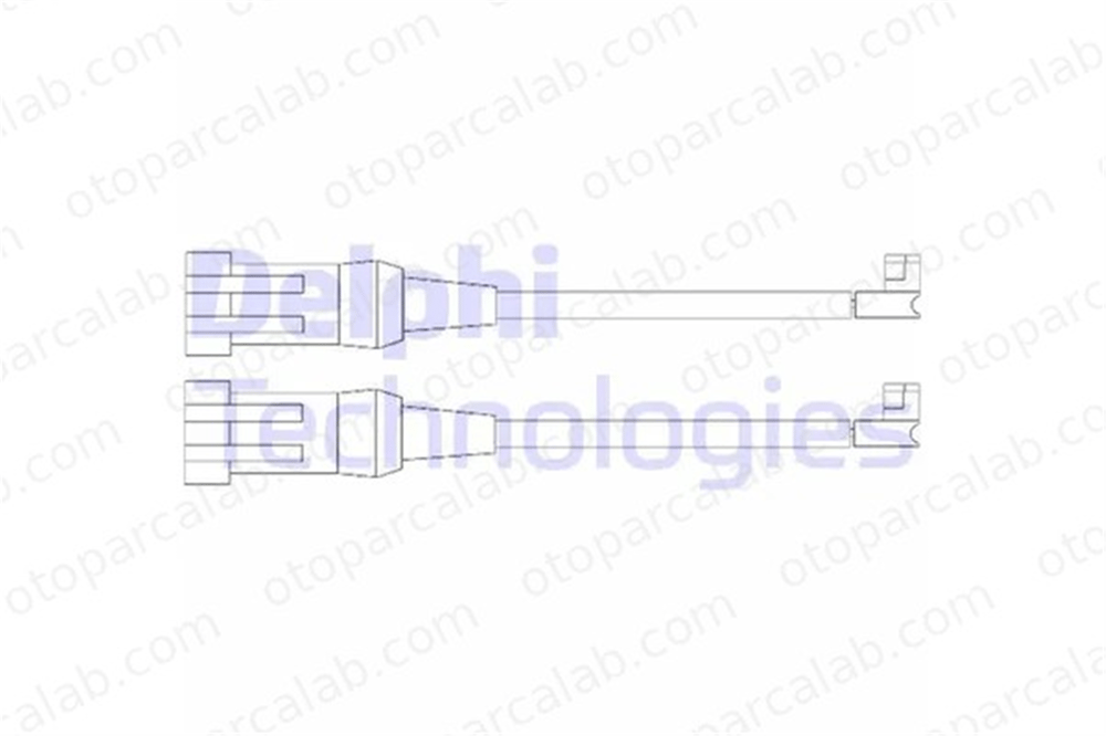 DELPHI LZ0202 Balata İkaz Kablosu Ön IVECO DAILY IV Platform şasi DAILY III Panelvan/Van LZ0202 2992393