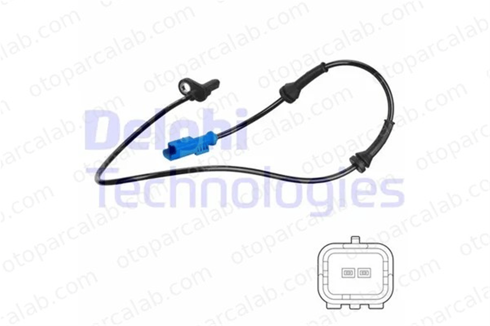 DELPHI SS20744 Abs Sensörü Arka Sağ veya Sol PEUGEOT 208 I 2008 I 9805066080 9805066580