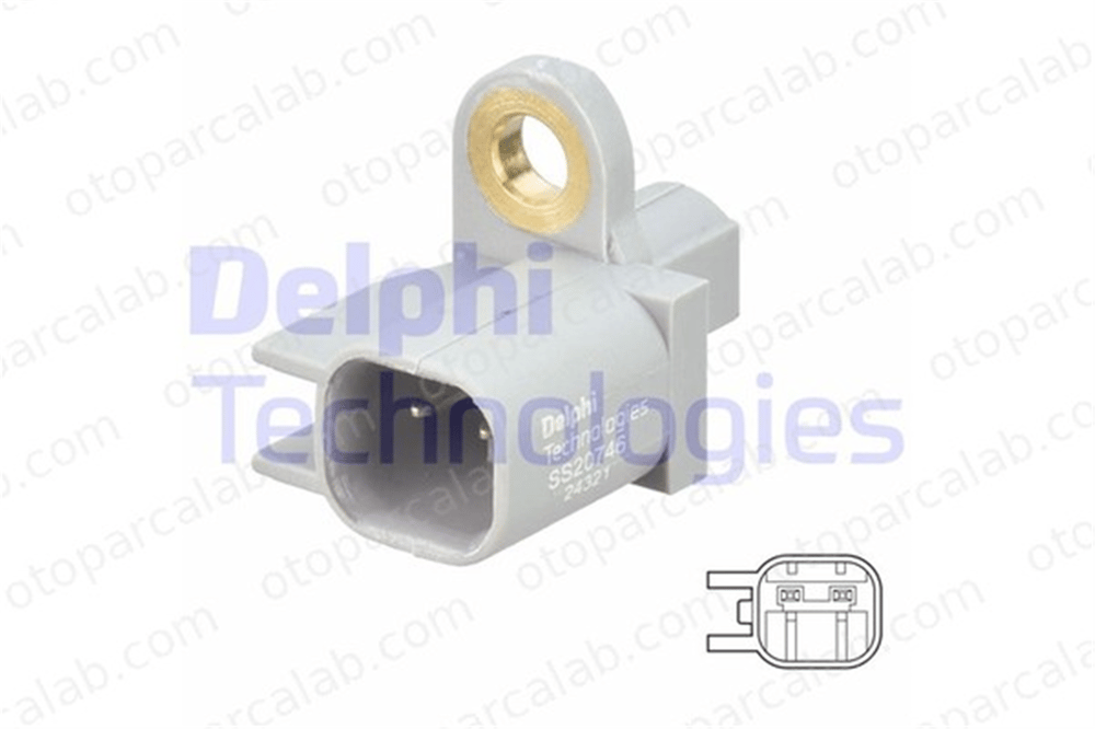 DELPHI SS20746 Abs Sensörü Arka Sağ veya Sol FORD FOCUS III FOCUS III Turnier 1682670 1756081