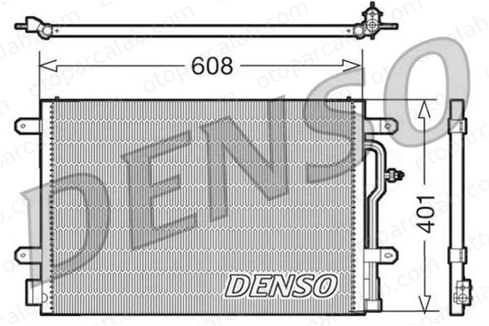DENSO DCN02012 Klima Radyatörü AUDI A4 B7 A4 B7 Avant 8E0260403T 8E0260401D