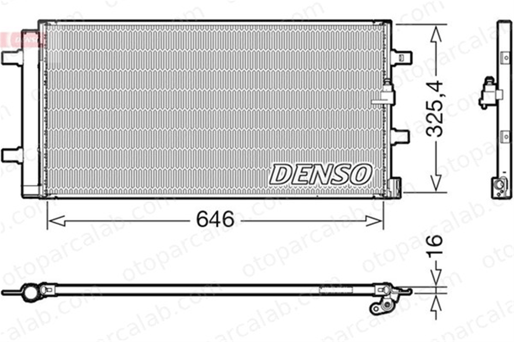 DENSO DCN02041 Klima Radyatörü AUDI A4 B8 Avant A5 Sportback 4G0260403A 4G0260403B