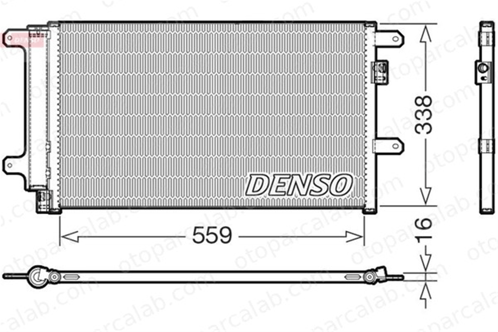 DENSO DCN12007 Klima Radyatörü IVECO DAILY IV Platform şasi DAILY IV Panelvan/Van 504084147 504256333