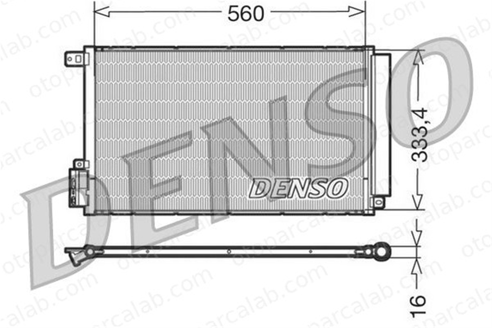 DENSO DCN13109 Klima Radyatörü ALFA ROMEO MITO FIAT DOBLO Cargo 50512105 50526514