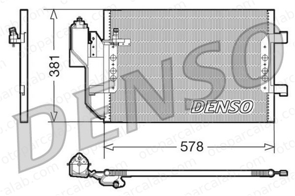 DENSO DCN17002 Klima Radyatörü MERCEDES-BENZ A-SERISI VANEO A1685001154 1685000854