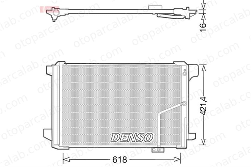 DENSO DCN17035 Klima Radyatörü MERCEDES-BENZ C-SERISI E-SERISI A2045000654 2045000254