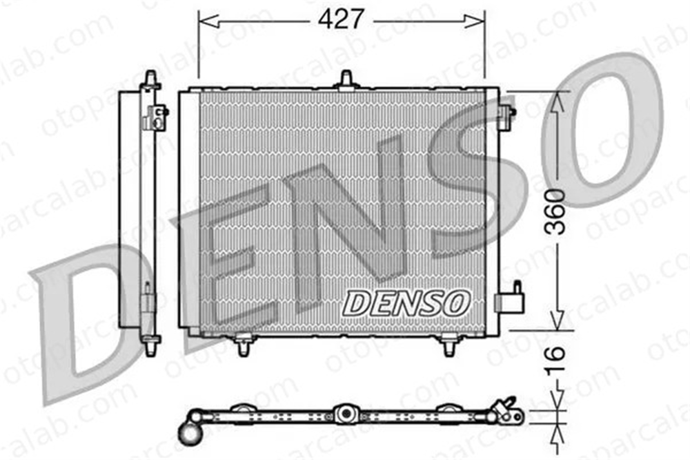 DENSO DCN21009 Klima Radyatörü PEUGEOT 2008 I 208 I 6455AL 6455CZ