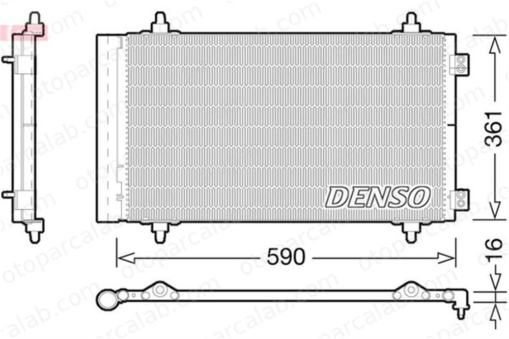 DENSO DCN21018 Klima Radyatörü CITROËN JUMPY JUMPY Panelvan/Van 6455EN 6455ES