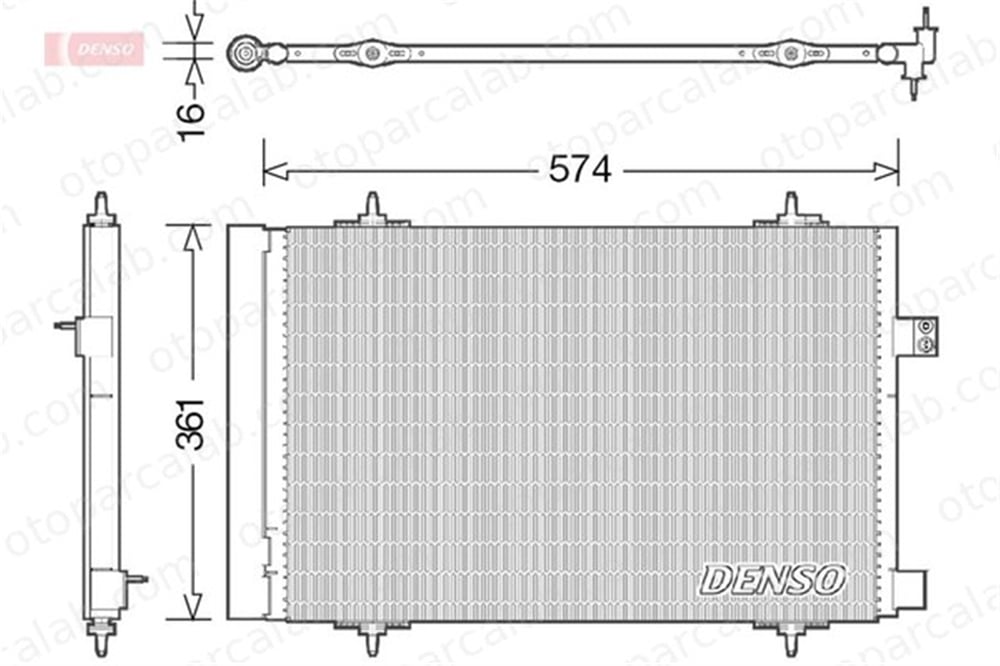 DENSO DCN21019 Klima Radyatörü CITROËN C5 III C5 III Break 6455HV 6455GY