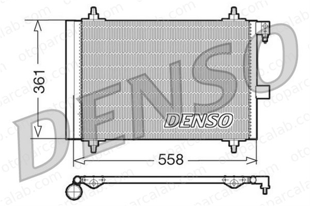 DENSO DCN21025 Klima Radyatörü PEUGEOT 406 406 Break 6455GY 6455FX