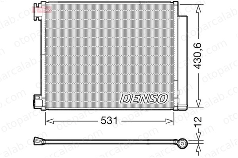 DENSO DCN23039 Klima Radyatörü RENAULT SCÉNIC IV GRAND SCÉNIC IV 921008540R 921001829R