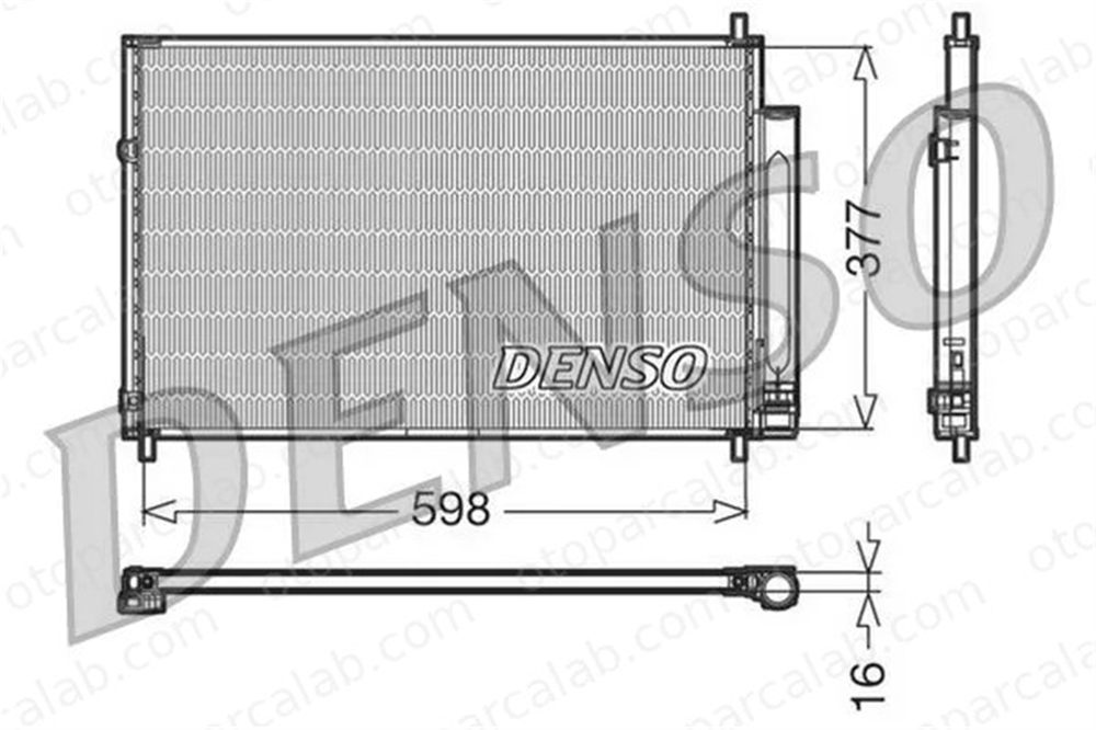 DENSO DCN50006 Klima Radyatörü TOYOTA AURIS AVENSIS Sedan 8845012280 8845002280