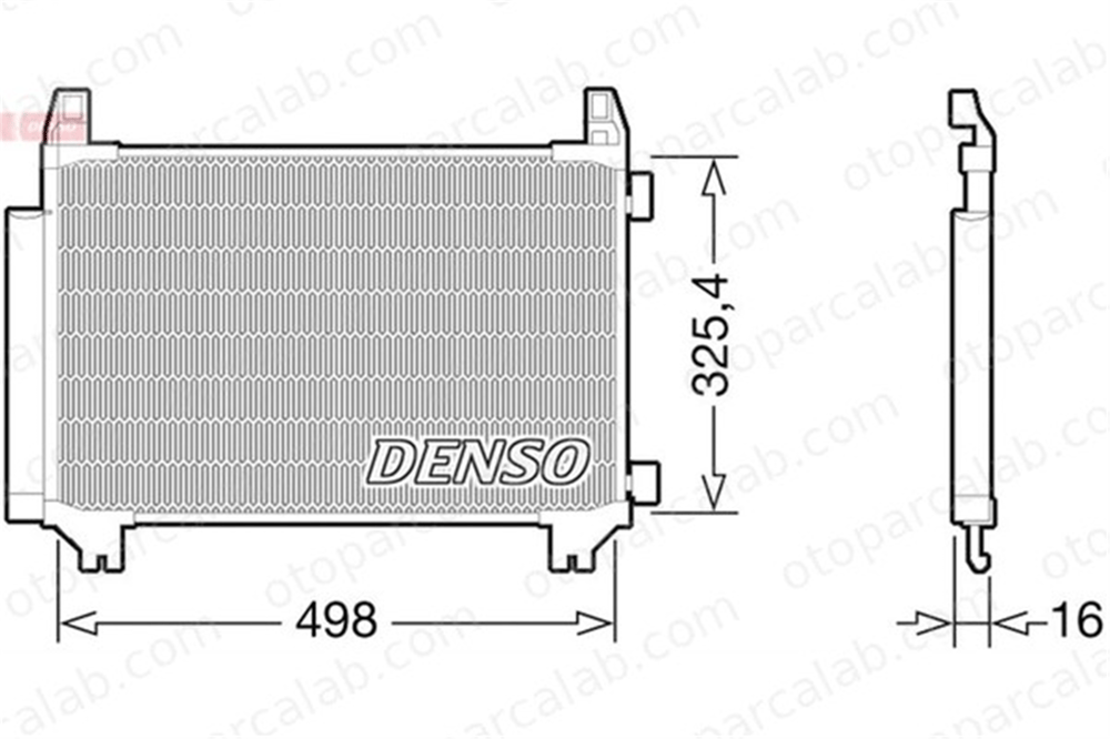 DENSO DCN50028 Klima Radyatörü TOYOTA YARIS 884600D200 4477704251