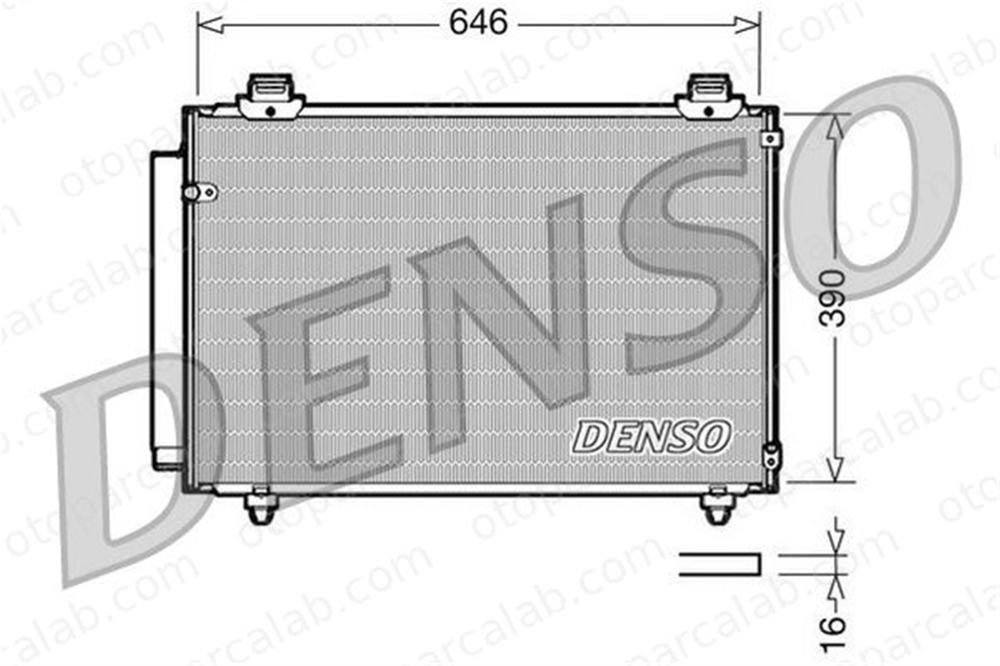 DENSO DCN50035 Klima Radyatörü TOYOTA COROLLA Verso AVENSIS 884500F100