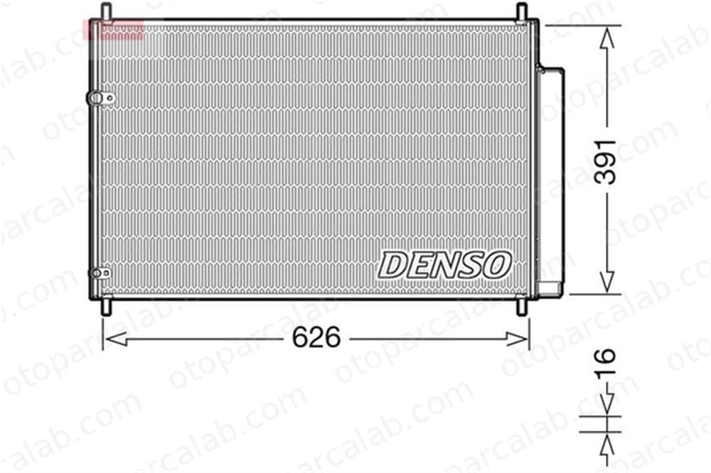 DENSO DCN50041 Klima Radyatörü TOYOTA AURIS COROLLA Sedan 8845012280 8845002280