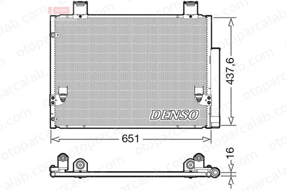 DENSO DCN50057 Klima Radyatörü TOYOTA HILUX VII Pick-up 884600K010 884600K080