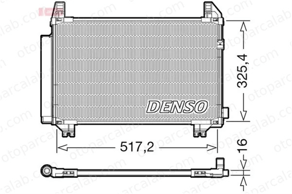 DENSO DCN50107 Klima Radyatörü TOYOTA AURIS YARIS 884600D060