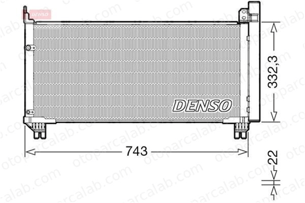 DENSO DCN51014 Klima Radyatörü LEXUS RX 8846048220