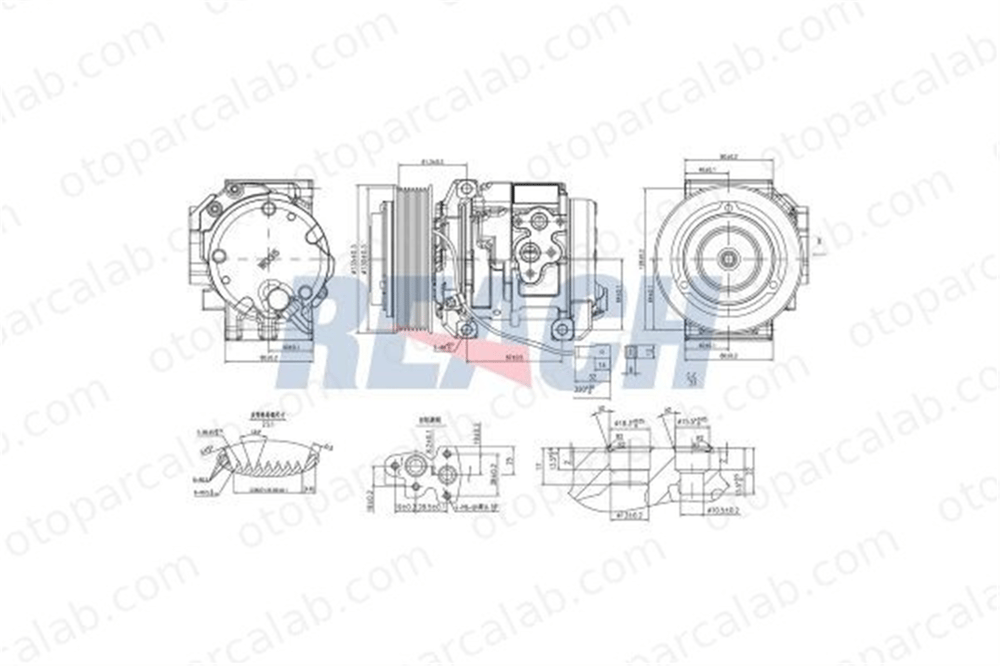 DENSO DCP17185 Klima Kompresörü MERCEDES-BENZ AROCS ACTROS MP4 / MP5 A9362300111 9362300111