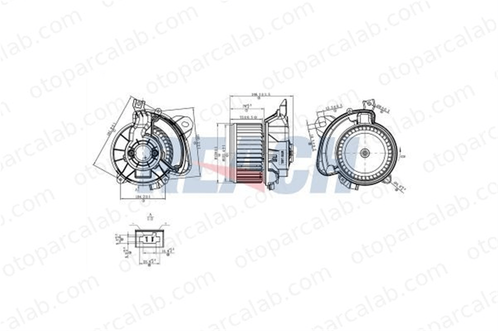 DENSO DEA09047 Kalorifer Motoru OPEL CORSA D FIAT GRANDE PUNTO 1845152 77364953
