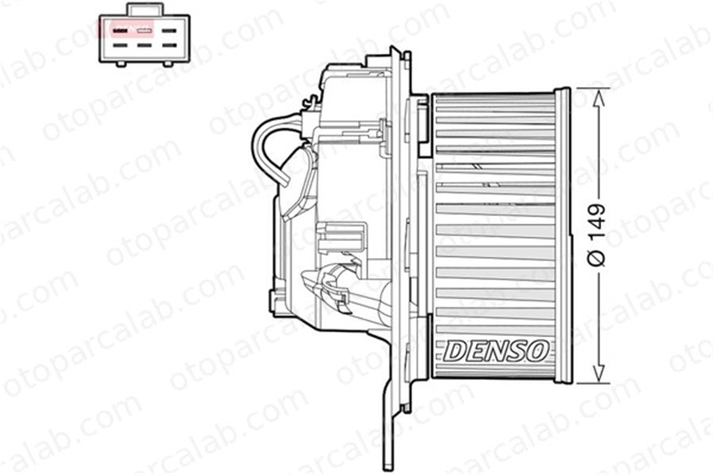 DENSO DEA32005 Kalorifer Motoru AUDI A3 VW PASSAT B6 DEA32005 1K2820015
