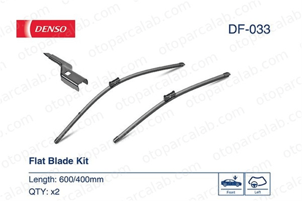 DENSO DF-033 Silecek Süpürgesi Ön 600/400 mm - 24/16 inç SEAT IBIZA IV SC IBIZA IV 642381 642383
