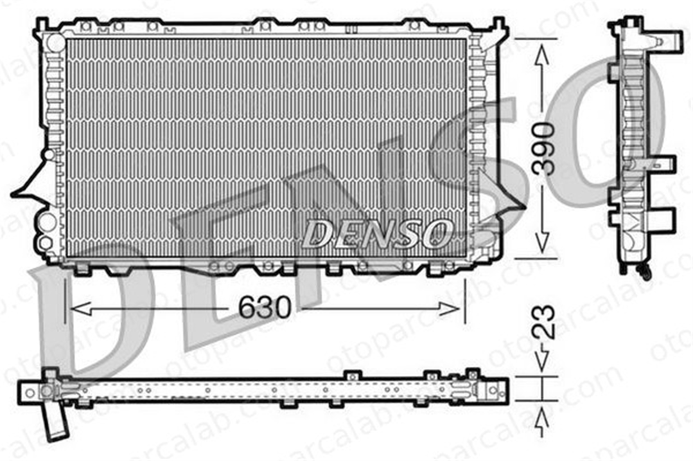 DENSO DRM02002 Su Radyatörü AUDI A6 C4 Avant A6 C4 DRM02002 4A0121251E